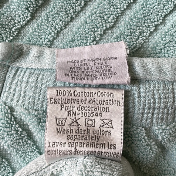 Bundle of 2 blue towels 100% cotton - Picture 7 of 7